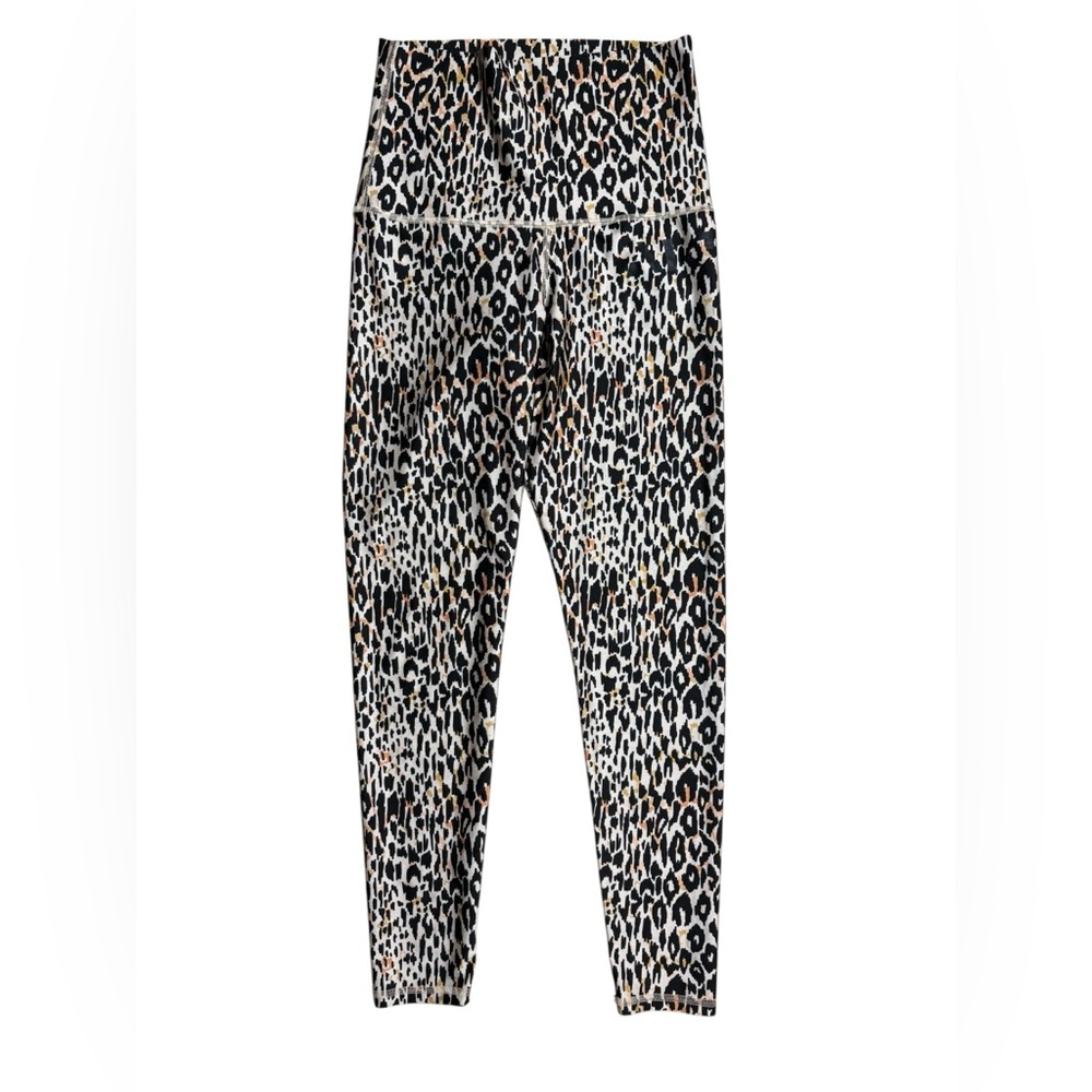 Emily Hsu‎ | Large Shiny Super High Waist Cheetah Print Leggings